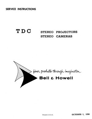 Bell & Howell camera projector tdc stereo